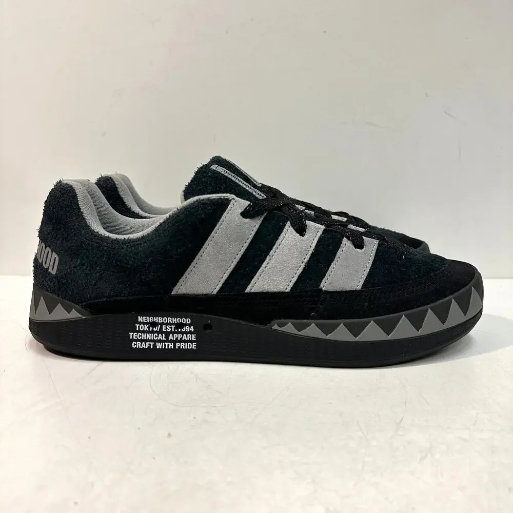 WORN TWICE Neighborhood x adidas Adimatic ‘Black’ Suede Skate Streetwear EUC 12
